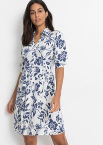 Viskose Blusenkleid in weiss, Grösse 38, bonprix