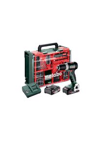 Metabo Akku-Bohrschrauber »BS 18 L BL 2 x 2.0 Ah«, (74 tlg.)