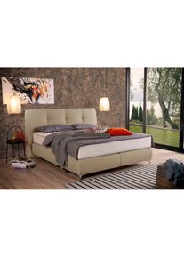 ADA Trendline Boxspringbett »Vicky«, getuftetes Kopfteil, inklusive Partnermatratze, verschiedene Größen grau graubeige TBS 12