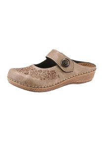 Franken Schuhe Witt Damen Clog, taupe, Größe 36, 100% Lederimitat
