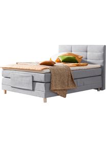 ADA Trendline Boxspringbett »Matea«, inklusive Matratze und Topper, in verschiedenen Größen und Härtegraden grau silbergrau TBS 69