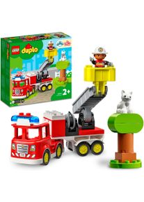 Lego® Konstruktionsspielsteine »Feuerwehrauto (10969), Lego® DUPLO«, (21 St.), mit Sirene und Licht; Made in Europe