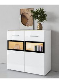 Inosign Sideboard »Sarah«, Breite 91 cm, Türen mit Glaseinsatz