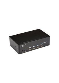 StarTech.com 4-Port KVM Switch with USB Hub, 3840 x 2160, HDMI - USB-A - SV431DHD4KU