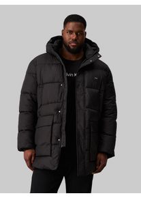 Calvin Klein Big&Tall Calvin Klein Big&Tall Steppmantel »BT_LONG HOODED QUILT PUFFER MW«, in Grossen Grössen mit Logopatch