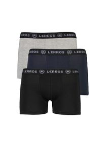 Lerros Boxershorts, (Packung, 3er-Pack) bunt M grau/navy/schwarz Lerros Boxershorts im 3er-Pack
