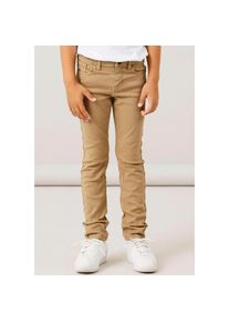 name it Röhrenhose »NKMTHEO XSLIM TWI PANT 1111-TP NOOS« grün 116 N-Gr Kelp Baumwollhose von name it für Jungen
