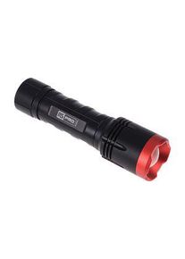 realspace Pro RS PRO Taschenlampe, LED, 6x AA, 1400lm, 200m, IP67, Schwarz / Rot - 1766034
