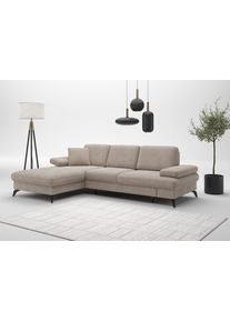 Sit & More sit&more Ecksofa »Morris Jubi L-Form, inklusive XXL-Liegefläche, bzw. Schlaffunktion«, Bettfunktion, Armteilverstellung und...