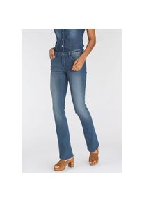 Arizona Bootcut-Jeans »mit Kontrastnähten«, Mid Waist blau 48 N-Gr blue-used Cooler Look - mit Kontrastnähten