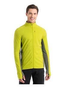 Icebreaker RealFleece® Merino Descender Jacke - Mann - Bio Lime/loden - Größe XL