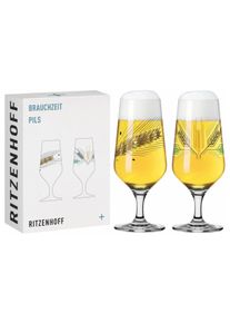 Ritzenhoff Bierglas »Brauchzeit Pils No 5/6. 374 ml, 2 Stück«