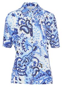 Jersey-Bluse Peter Hahn blau