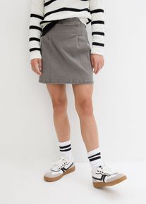 Mädchen Jeansrock in grau, Grösse 164, bonprix