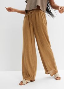 Transparente Schlupfhose in beige, Grösse 40/42 (M), bonprix