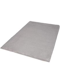 Carpet City Badematte »Topia Mats, Badteppich uni«, Höhe 14 mm, rutschhemmend beschichtet, strapazierfähig, Hochflor, Kaninchen Haptik, Polyester, Badezimmerteppich, waschbar