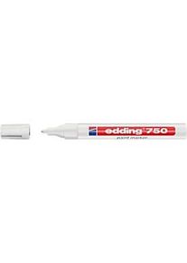 Edding Lackmarker 750, 2-4 mm, weiss, 1 Stück