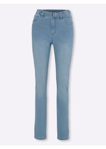 WITT Damen Jeans mit r&uuml;ckw&auml;rtigem Dehnbund, blue-bleached, Gr&ouml;&szlig;e 52, 81% Baumwolle, 17% Polyester, 2% Elasthan