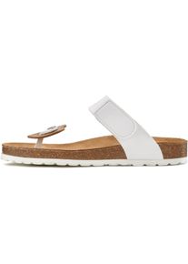 Lascana Witt Damen Pantolette, weiß, Größe 37, 100% Leder