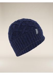 Icebreaker Merino Zopfstrickmütze - Mann - Midnight Navy/royal Navy