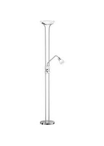 LED-Deckenfluter, Dimmer, Nickel matt
