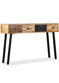 vidaXL Konsolentisch Recyceltes Teak Massiv 120 x 30 x 76 cm