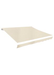 vidaXL Markisenbespannung Canvas Creme 6x3 m (ohne Rahmen)