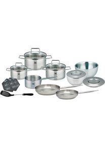 ELO Topf-Set »Smart Steam«, Edelstahl 18/10, (Set, 11 tlg., Fleischtopf 16/20/24 cm, Stielkasserolle 16 cm, Bratpfanne 24/28...