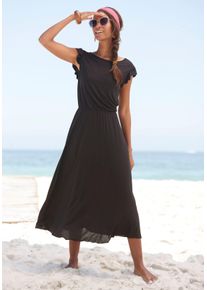 Beach Time Witt Damen Midikleid, schwarz, Größe 34, 100% Viskose
