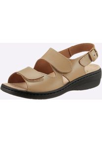 Witt Damen Sandalette, beige, Größe 37, 100% Glattleder