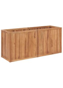 vidaXL Garten-Hochbeet 150 x 50 x 70 cm Massivholz Teak