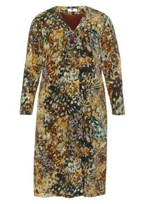 Emilia Lay - Kleid mit V-Ausschnitt, gr&uuml;n, Gr. 42, Seide