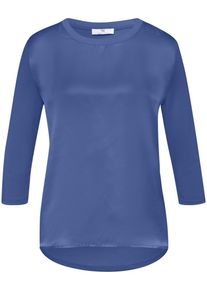 Blusen-Shirt Seide Peter Hahn blau