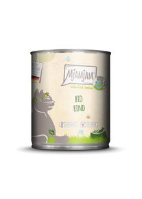 6x 800g Natürlich Lecker BIO Rind MjAMjAM Katzenfutter Nass