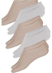 Füßlinge aus kühlendem Polyester (5er Pack) in beige, Grösse 43-46, bonprix