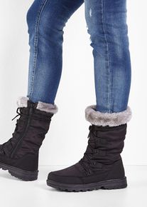 Winter Schnür Boot in schwarz, Grösse 36, bonprix
