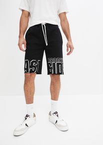Sweat-Bermuda in schwarz, Grösse 52/54 (L), 100% Baumwolle, bonprix