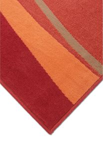 Teppich mit Wellenmusterung in rot, 80x150 cm, bonprix