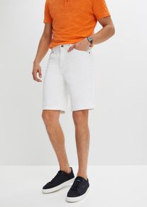 Stretch-Bermuda Classic Fit in weiss, Grösse 52, 98% Baumwolle, bonprix