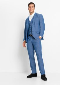 Anzug mit Weste (3-tlg.Set) Regular Fit in blau, Grösse 52, bonprix