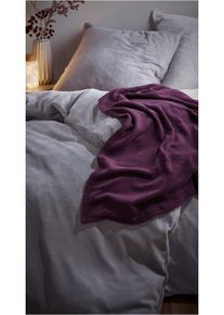 Cashmere Touch Bettwäsche in grau, 135x200 cm, bonprix