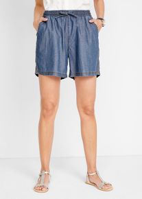 Leichte Denim Shorts mit Leinen in blau, Grösse 42, bonprix