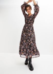 Maxikleid in schwarz, Gr&ouml;sse 36, bonprix