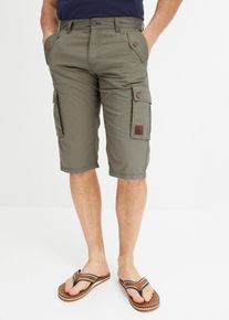 Cargo-Bermuda aus reiner Baumwolle Regular Fit in grau, Grösse 50, 100% Baumwolle, bonprix