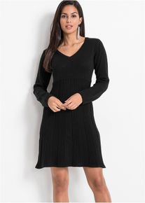 Strickkleid in schwarz, Grösse 32/34 (XS), bonprix