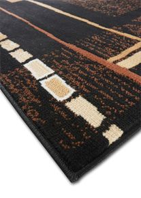 Teppich mit Ethnomuster in schwarz, 80x150 cm, bonprix