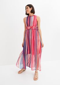 Gestreiftes Maxikleid in rosa, Grösse 46, bonprix