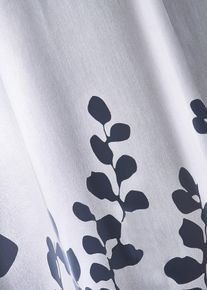 Ausbrenner Gardine mit Blättern (1er Pack) in weiss | 145x140 cm | bonprix