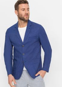 Sakko aus elastischem Baumwoll-Mix Regular Fit in blau, Grösse 50, aus über 80% Baumwolle, bonprix