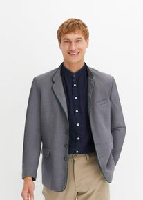 Veste de costume bavaroise aspect laine en gris pour homme, Taille 52, Couleur/Motif: gris chiné/vert foncé, bonprix